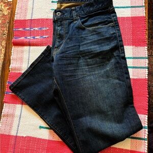 Express Dark Blue Straight Jeans